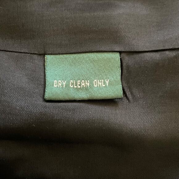 Lauren Ralph Lauren Black Wool Initial's RLL Crest Button Blazer Jacket Sz 6 - Picture 8 of 8